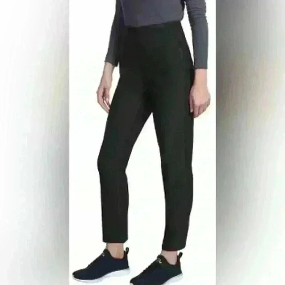 HFX Winter Tech Pants Women’s Small Black High Waisted Fleece Lined Side Zipper - Picture 1 of 16